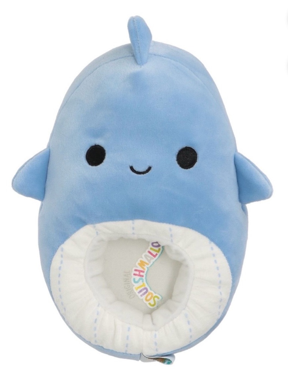 Squishmallows Kids Plush Whale Slipper, Little Kid Size 11/12